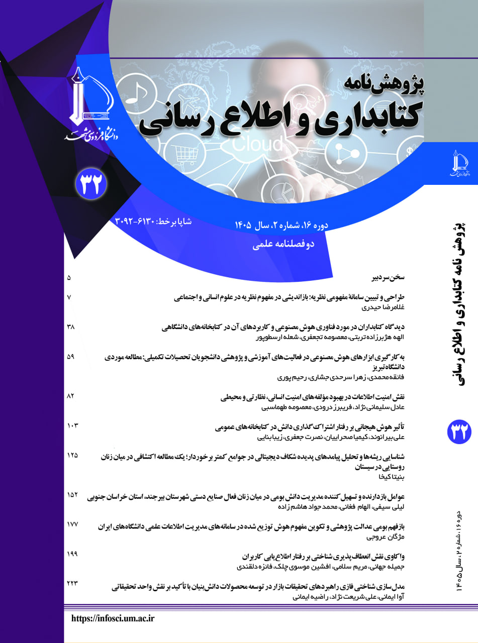 پژوهشنامه کتابداری و اطلاع رسانی